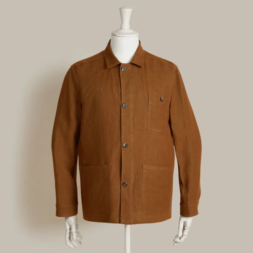 Linen Jacket No. 2 In Tobacco