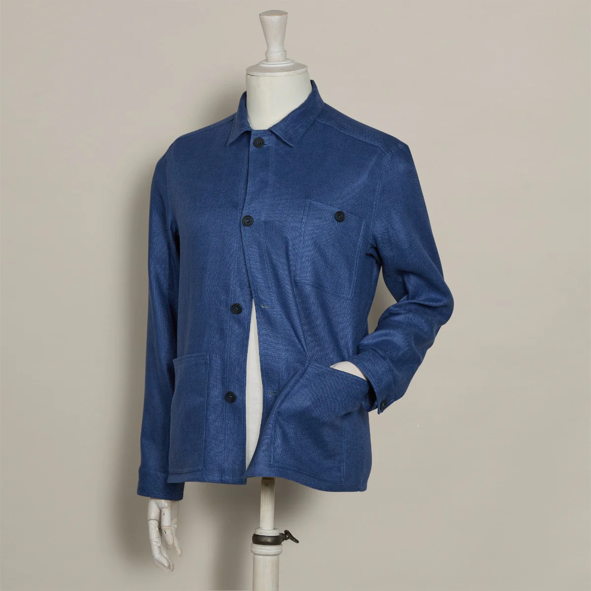 Linen Jacket No. 2 in Dark Blue - Image 2