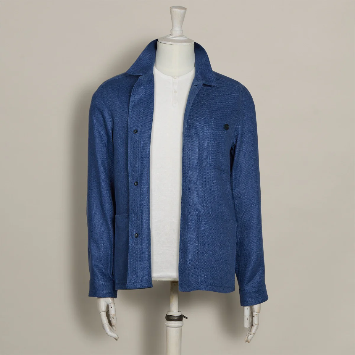 Linen Jacket No. 2 in Dark Blue - Image 4