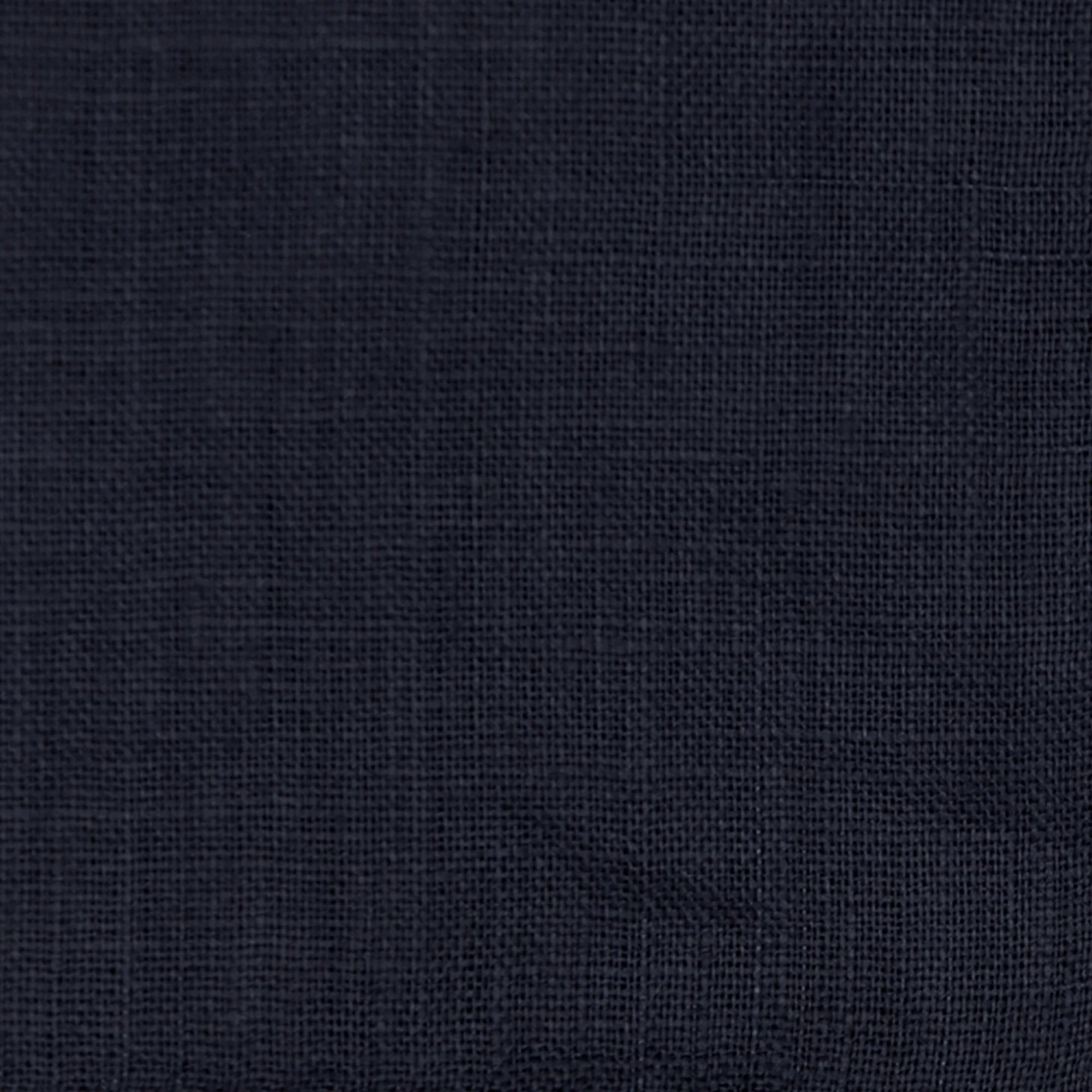 Linen Pocket Square With Drawn Thread Detail In Navy - Image 4