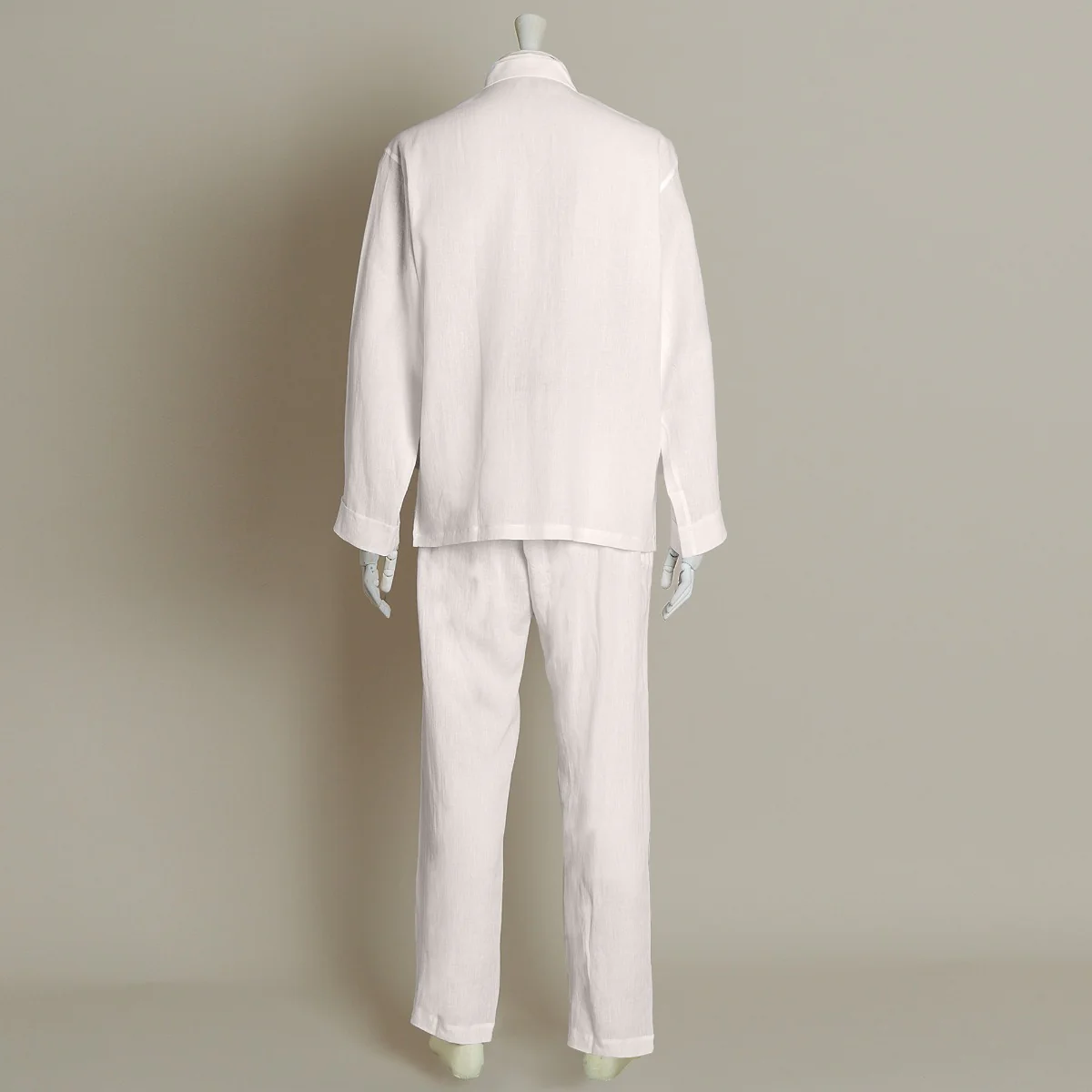 Linen Pyjamas In Light Pink - Image 2