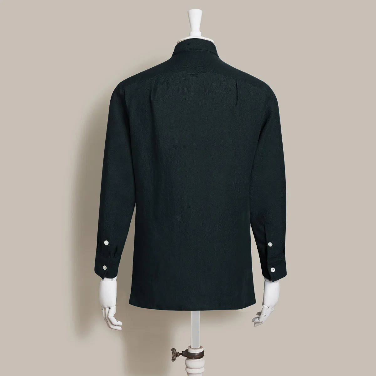 Linen Safari Overshirt in Navy - Image 3