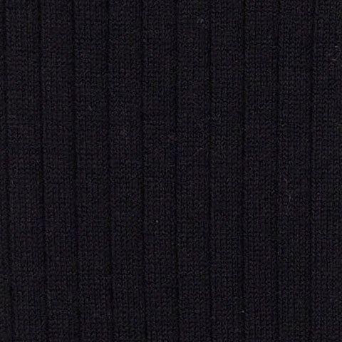 Long Ribbed Woollen Socks In Black - Image 2