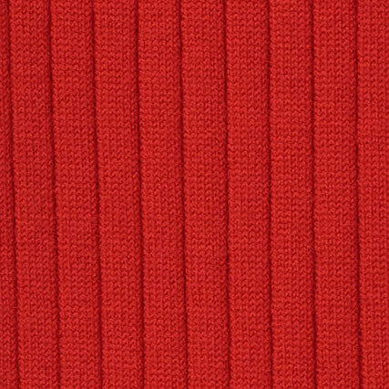 Long Ribbed Woollen Socks In Red - Image 2