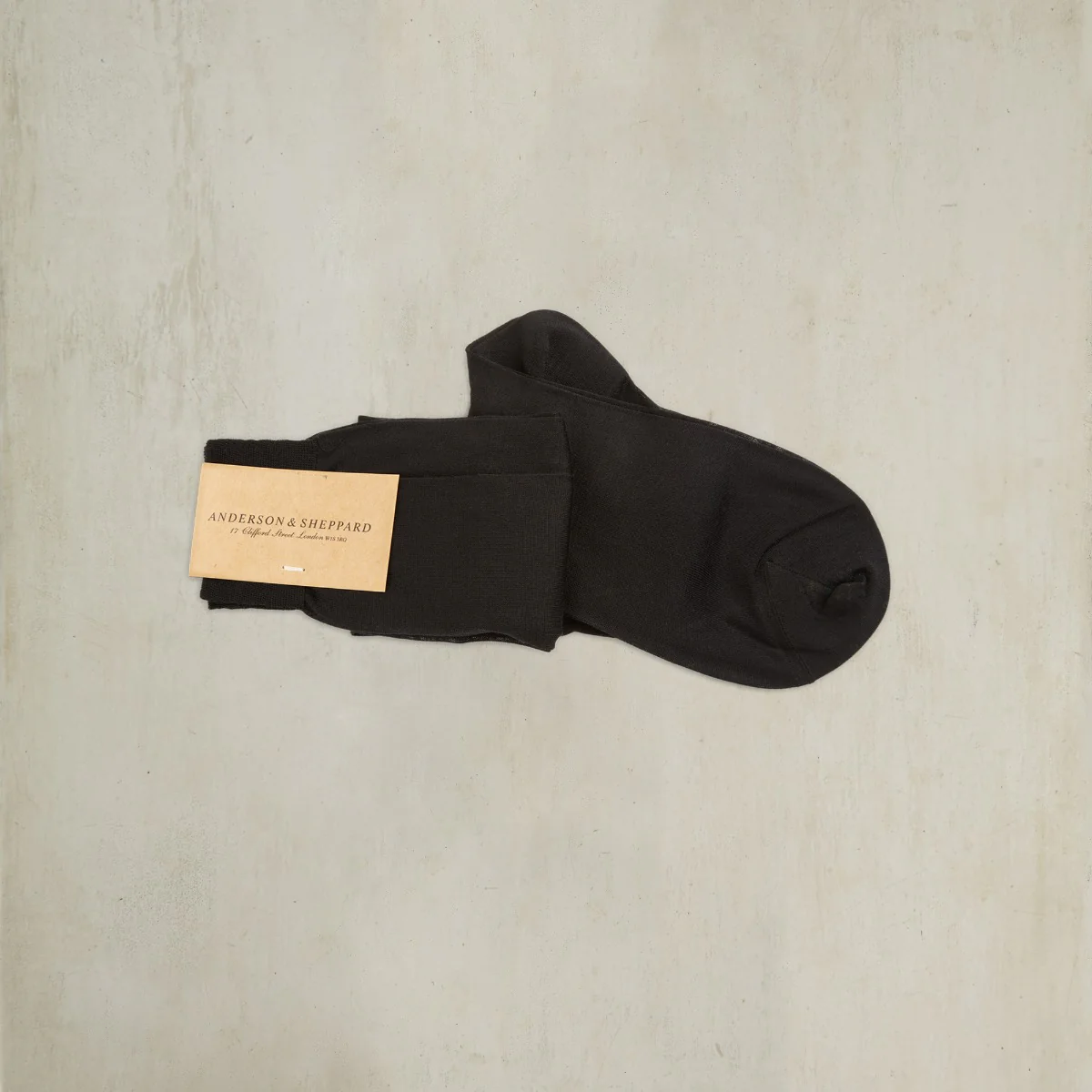 Long Silk Socks In Black - Image 2
