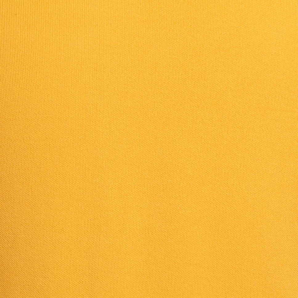 Long Sleeve Knitted Polo Shirt In Gold - Image 4