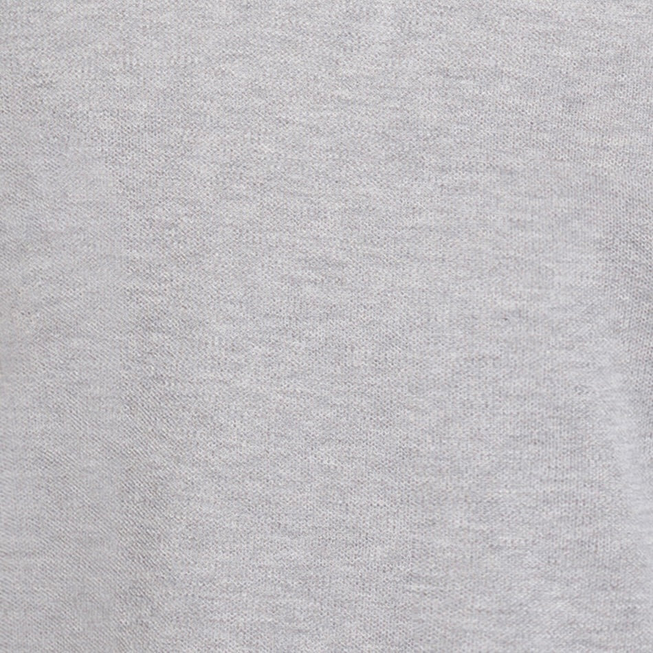 Long Sleeve Knitted Polo Shirt In Light Grey - Image 4