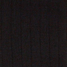Long Wool Rib Socks In Black - Image 3