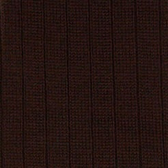 Long Wool Rib Socks In Brown - Image 3