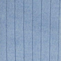 Long Wool Rib Socks In Sky - Image 3