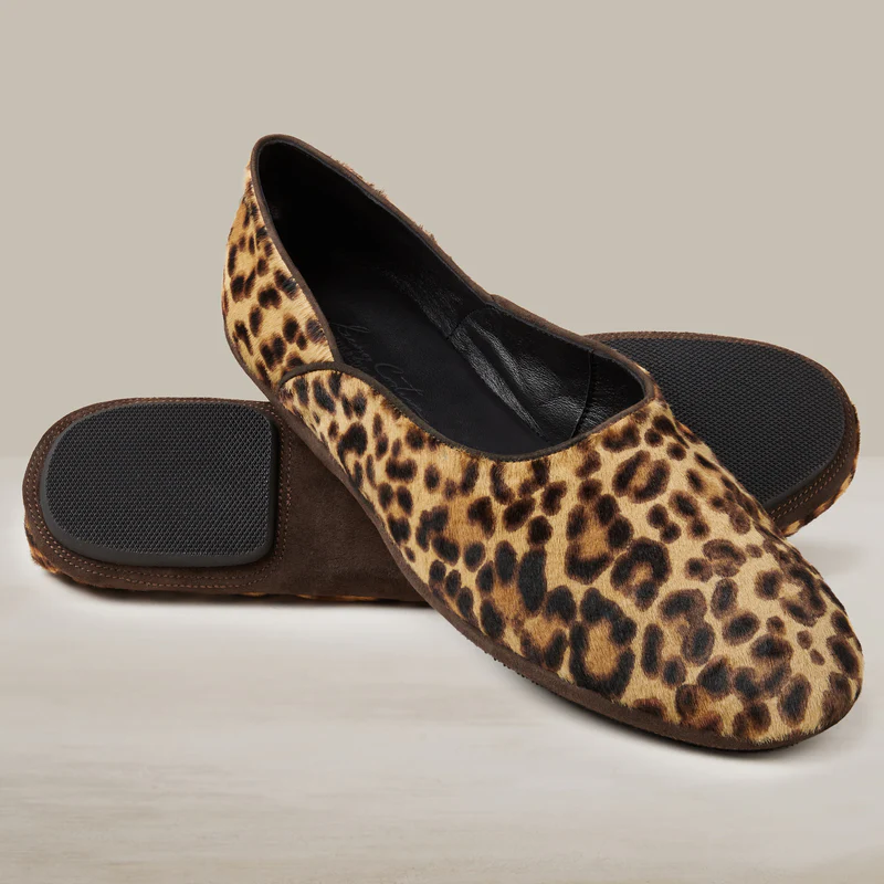 George Cortina For Anderson & Sheppard Men's Pony Print Slippers In Light Brown - Image 5
