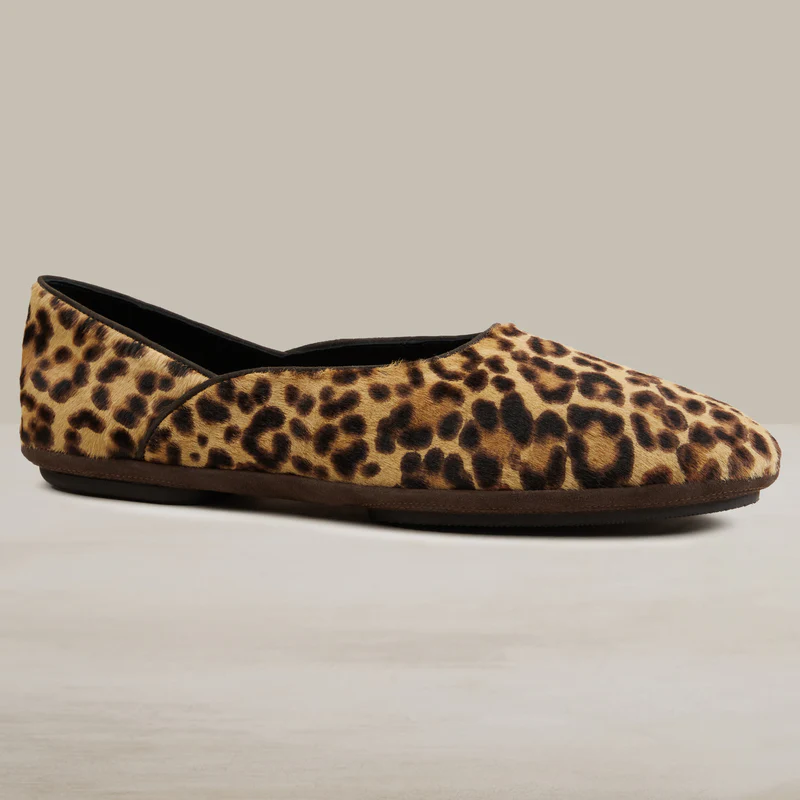 George Cortina For Anderson & Sheppard Men's Pony Print Slippers In Light Brown - Image 6
