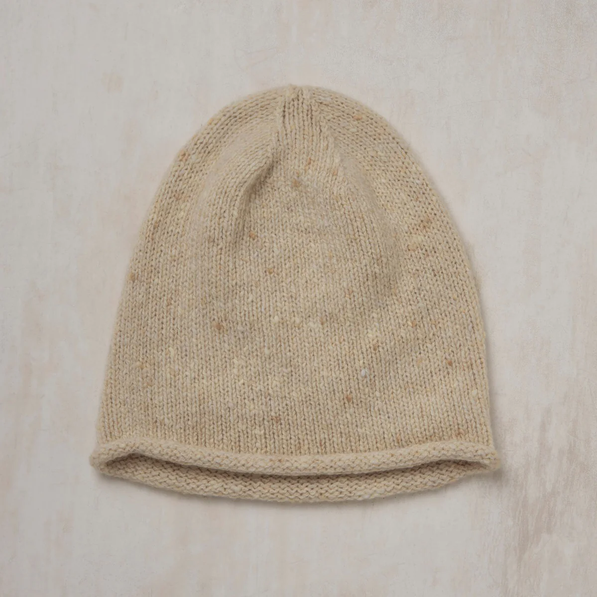 Donegal Knitted Hat In Natural