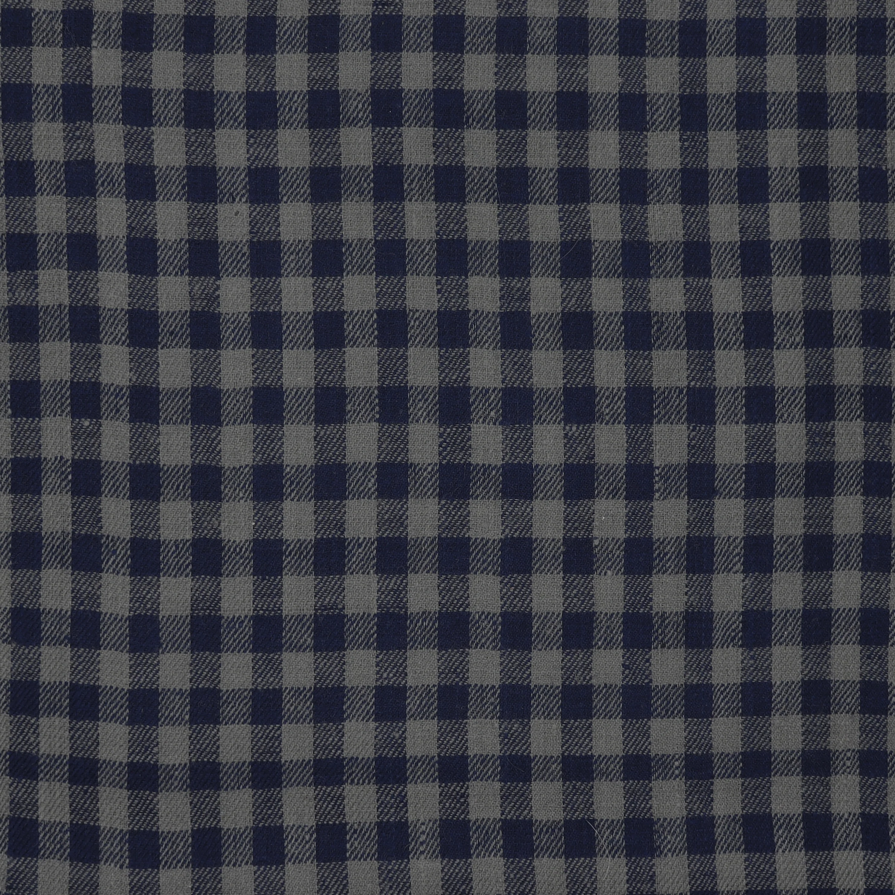 Mini Check Cashmere Scarf In Navy And Grey - Image 4