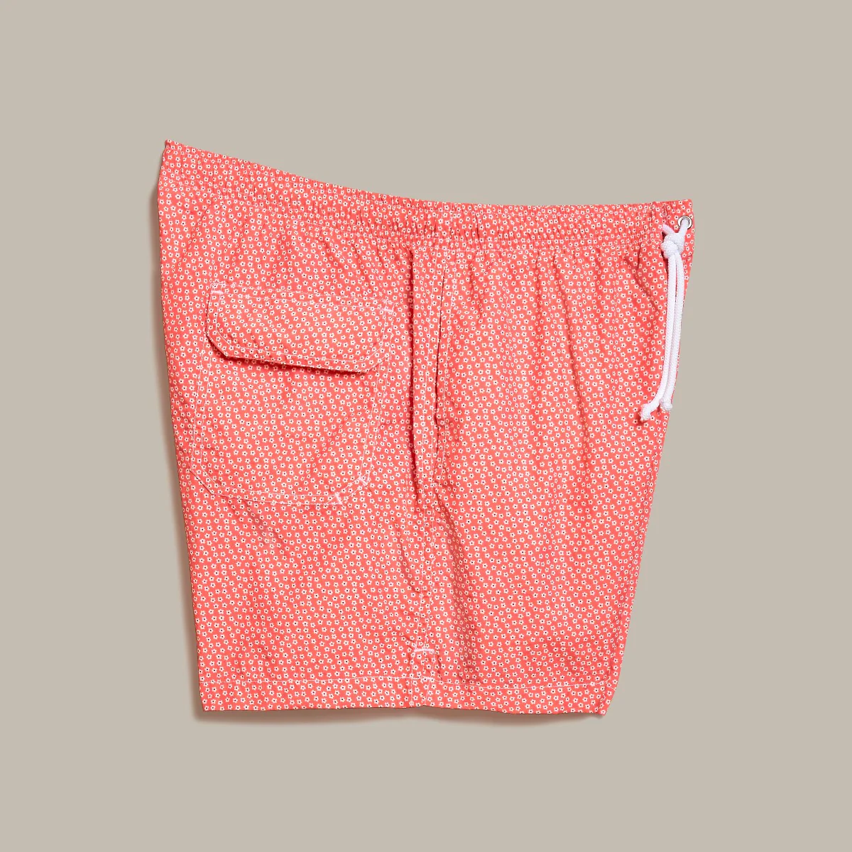Mini Floral Print Swimming Trunks In Orange - Image 2