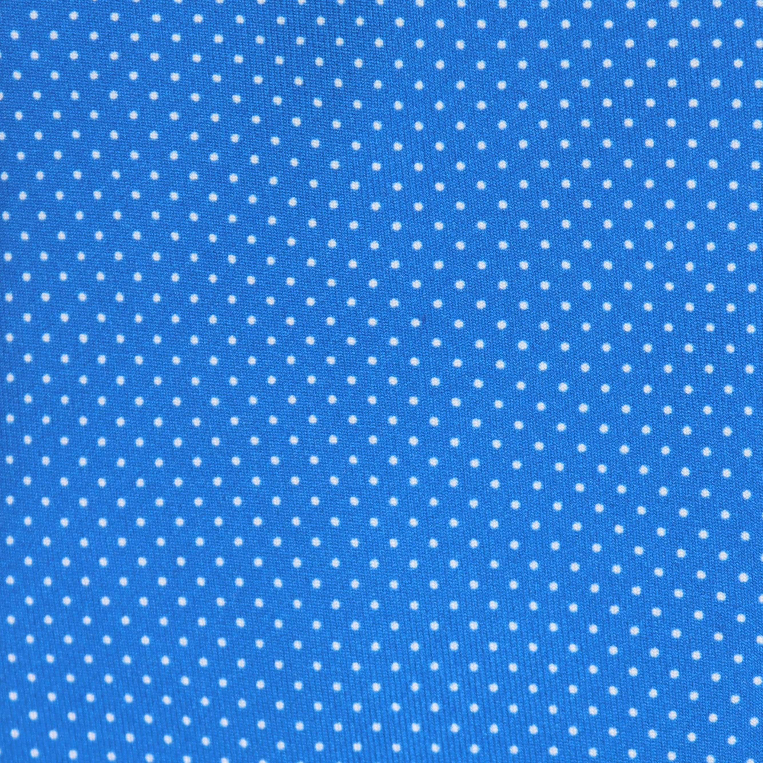 Mini Spot Printed Tie in Dark Blue - Image 3