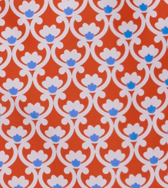 Mosaic Print Swimming Shorts Orange - Image 3
