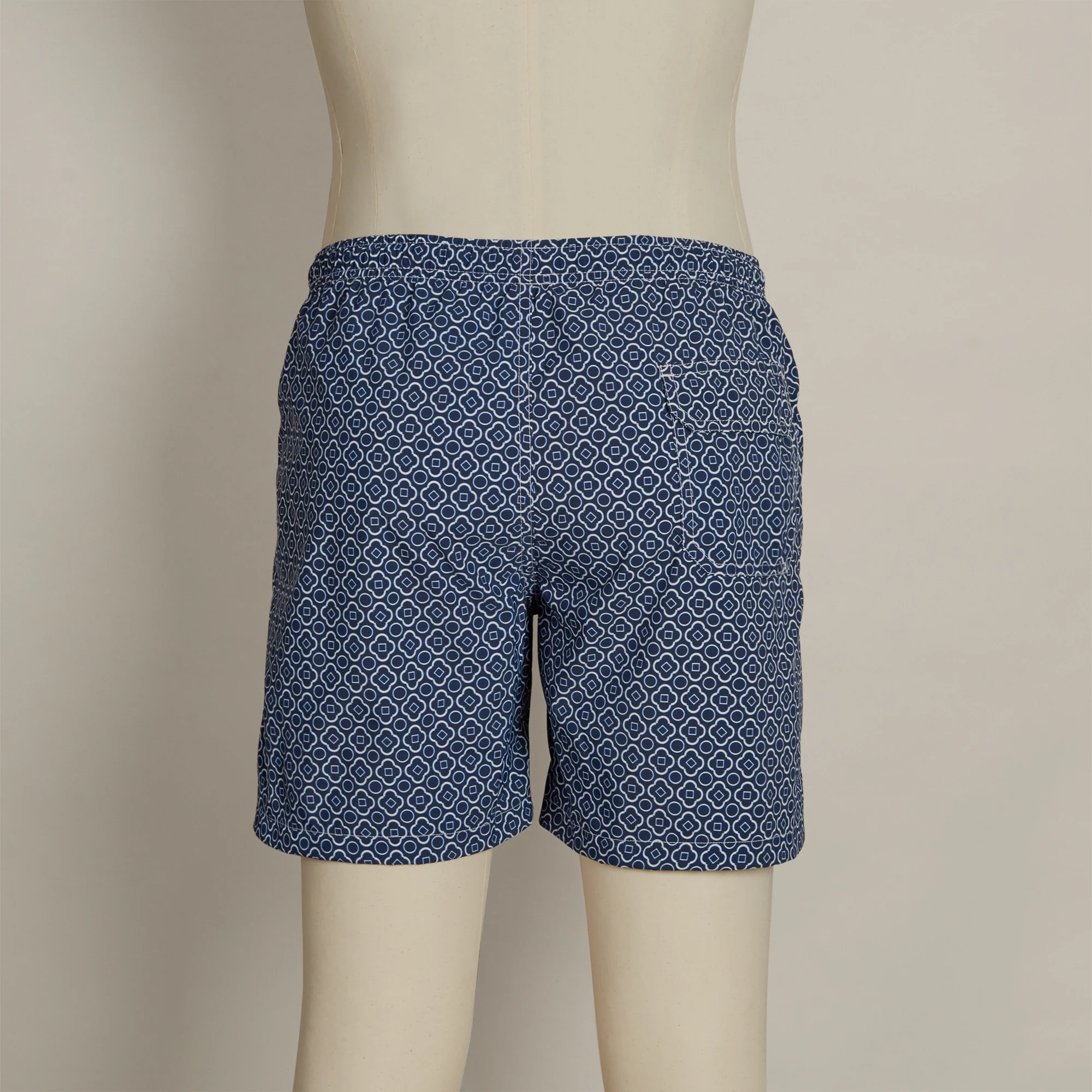 Mosaic Print Swimming Trunks In Navy - Image 2