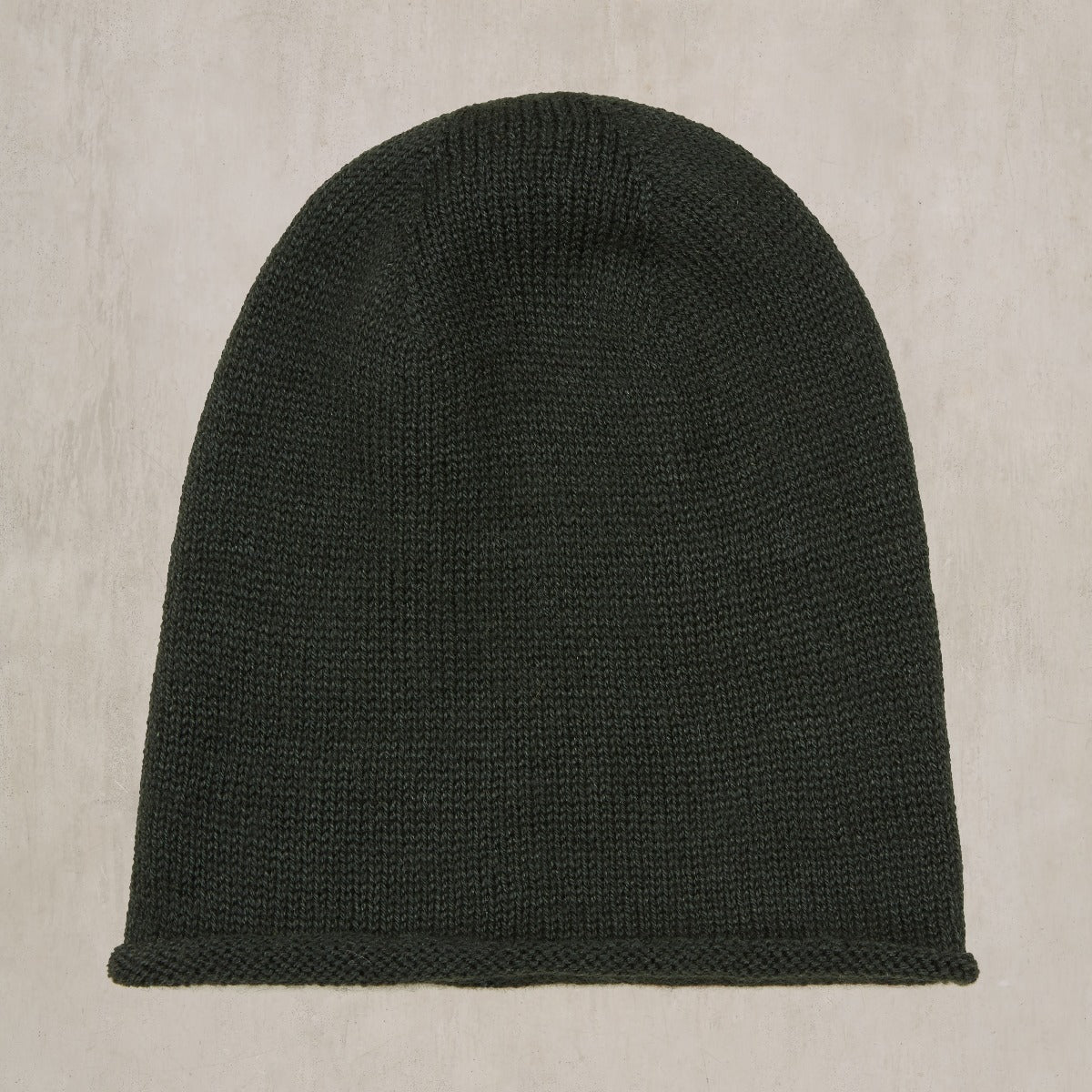 Muskox Knitted Beanie Hat In Dark Green