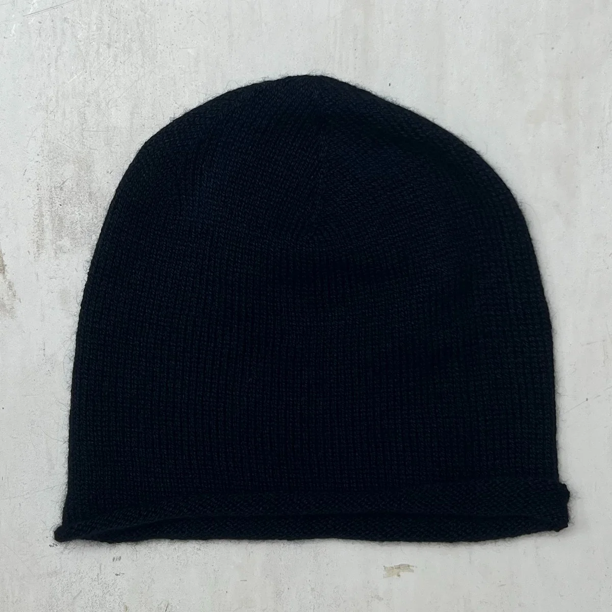 Muskox Knitted Beanie Hat in Dark Navy