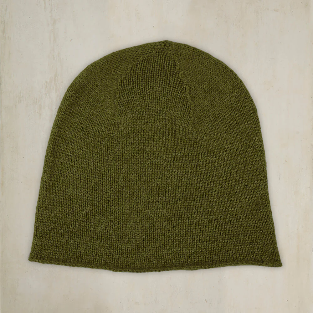 Muskox Knitted Beanie Hat in Khaki