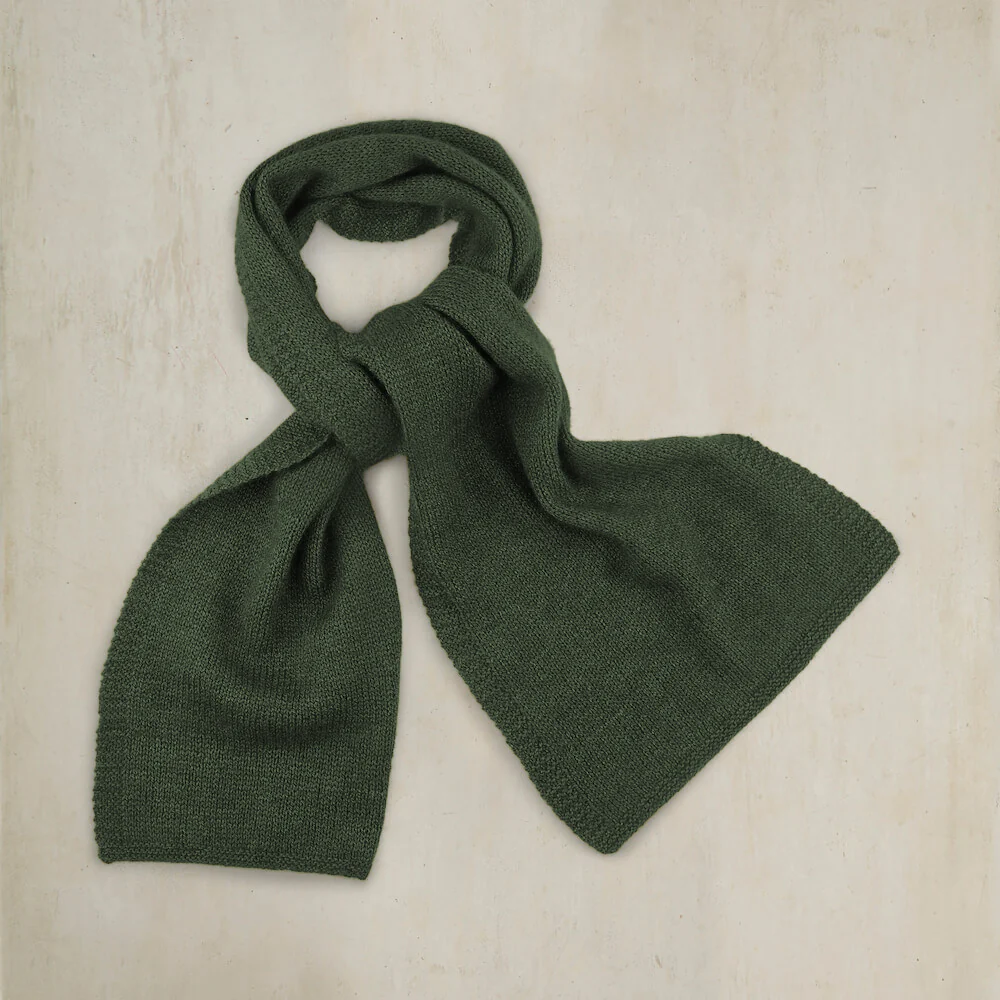 Muskox Knitted Scarf in Forest