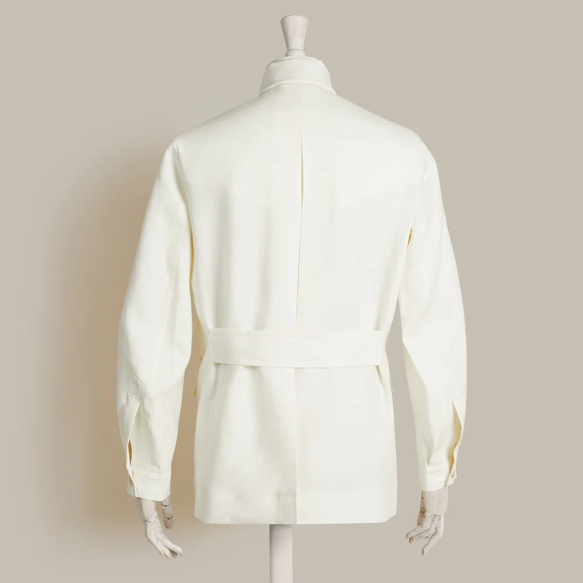 The Esquire Jacket By Nick Sullivan For Anderson & Sheppard In Cream - Image 2