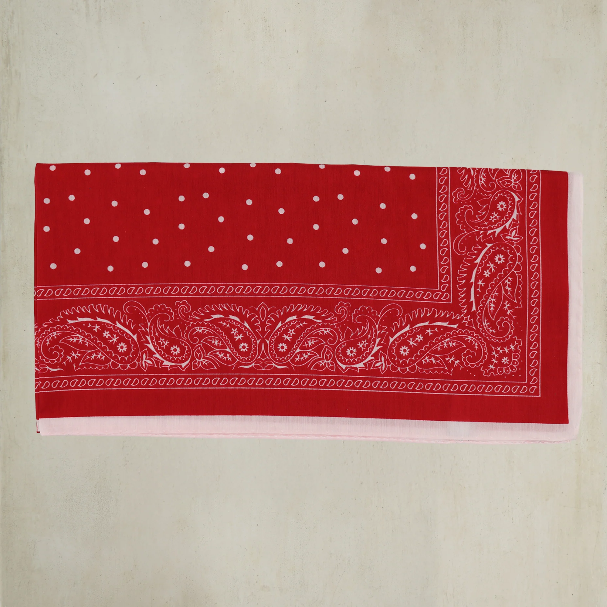 Paisley with Spots Neckerchief in Red - Image 2