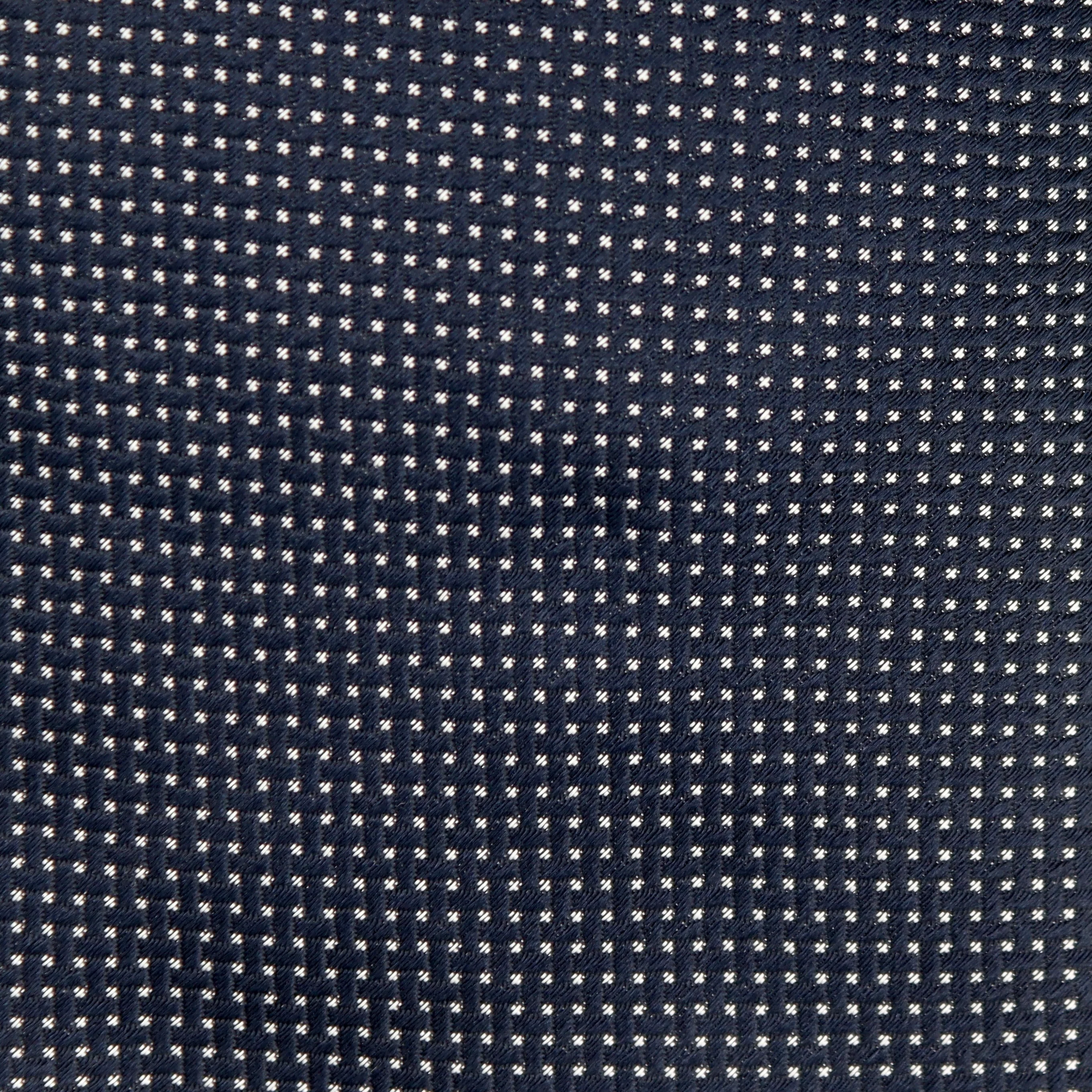 Pinhead Dot Woven Tie in Dark Navy - Image 2