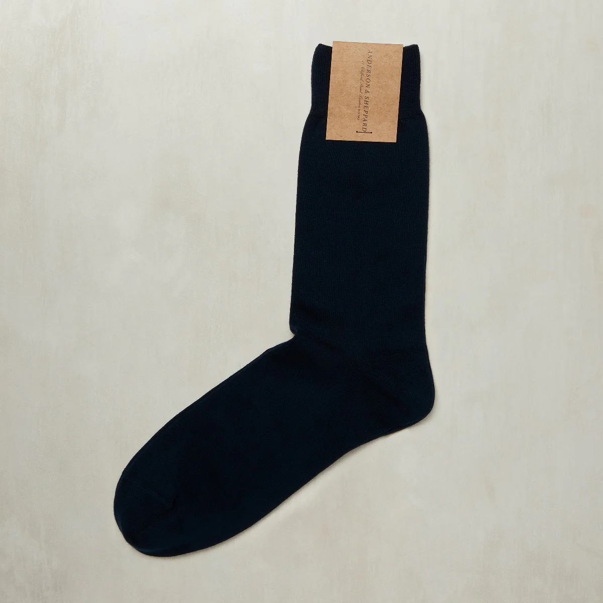 Plain Cotton Socks In Navy