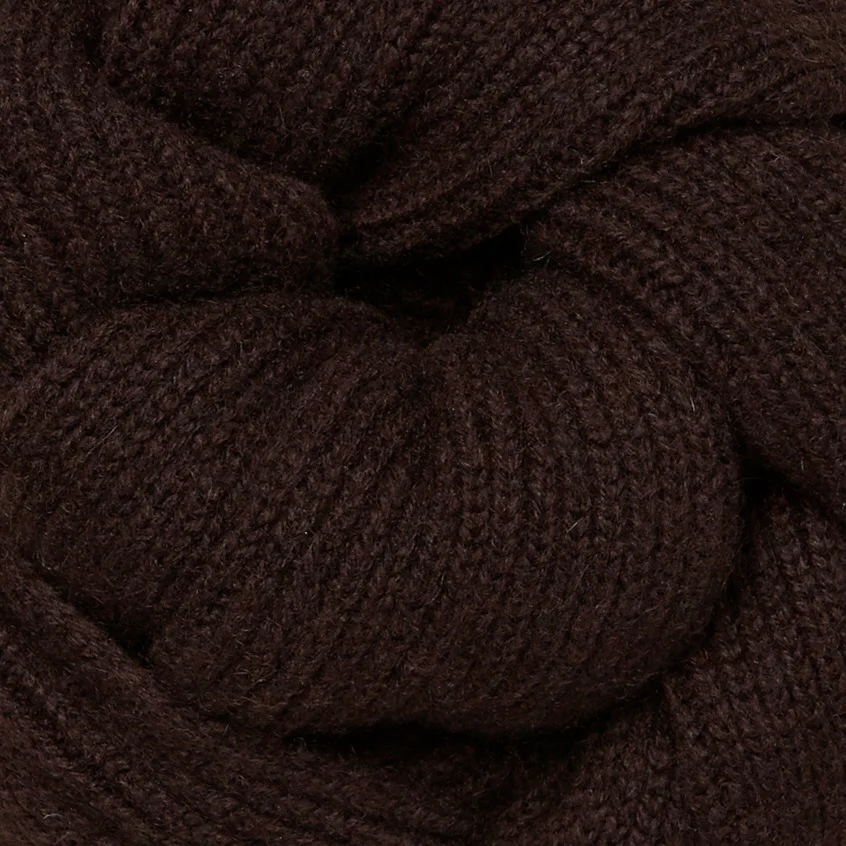 Ribbed Cashmere Scarf In Dark Brown - Image 3