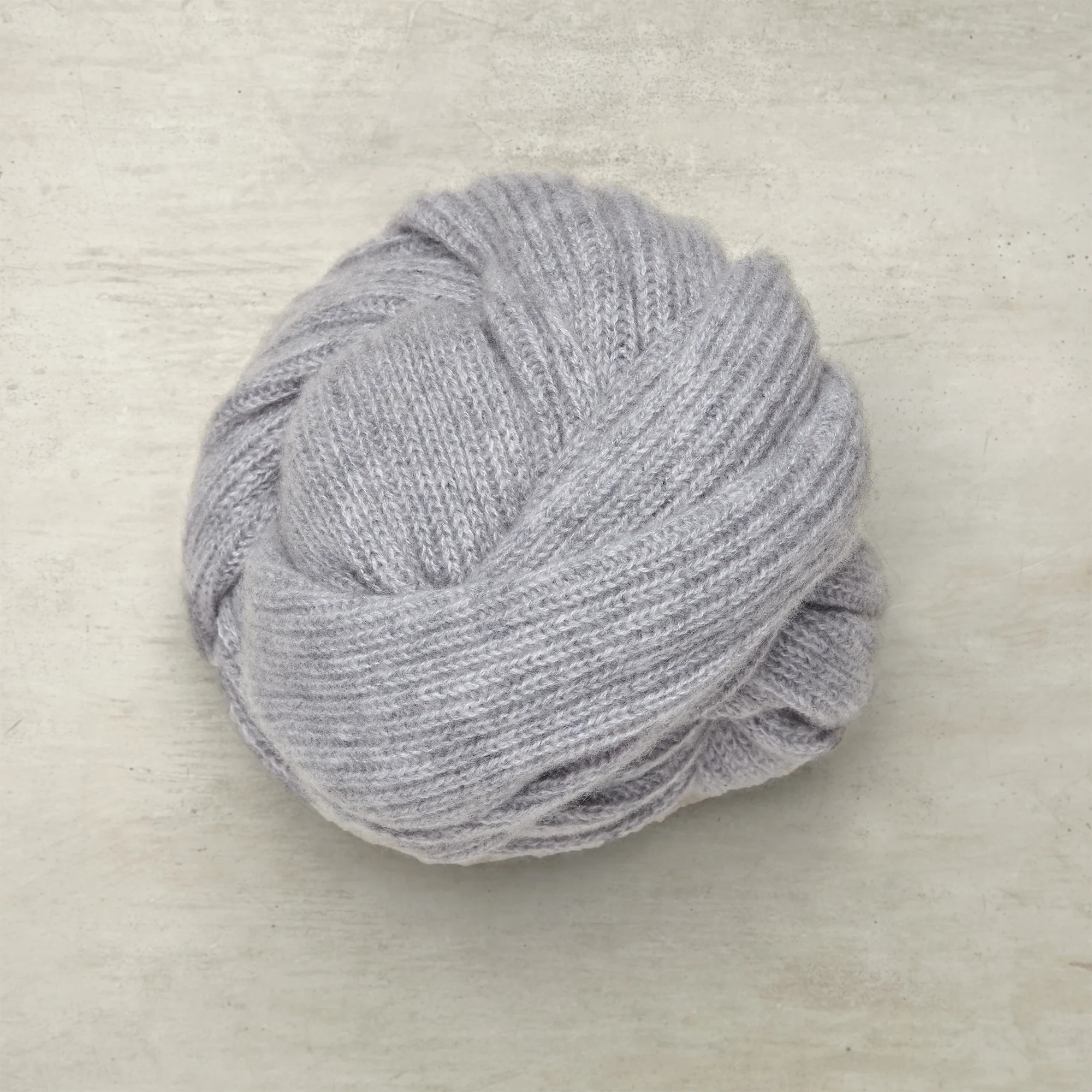 Ribbed Cashmere Scarf In Light Grey