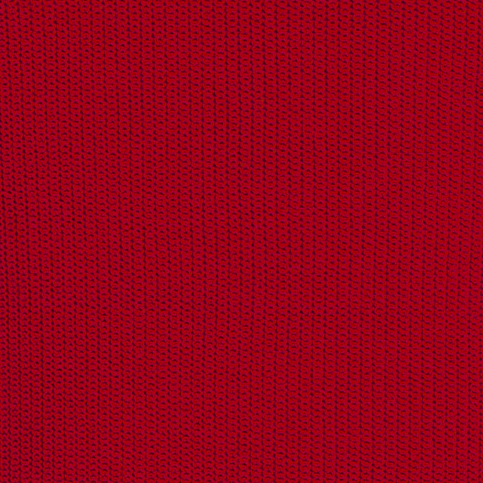 Ribbed Cotton Raglan Sleeved Sweater In Dark Red - Image 4