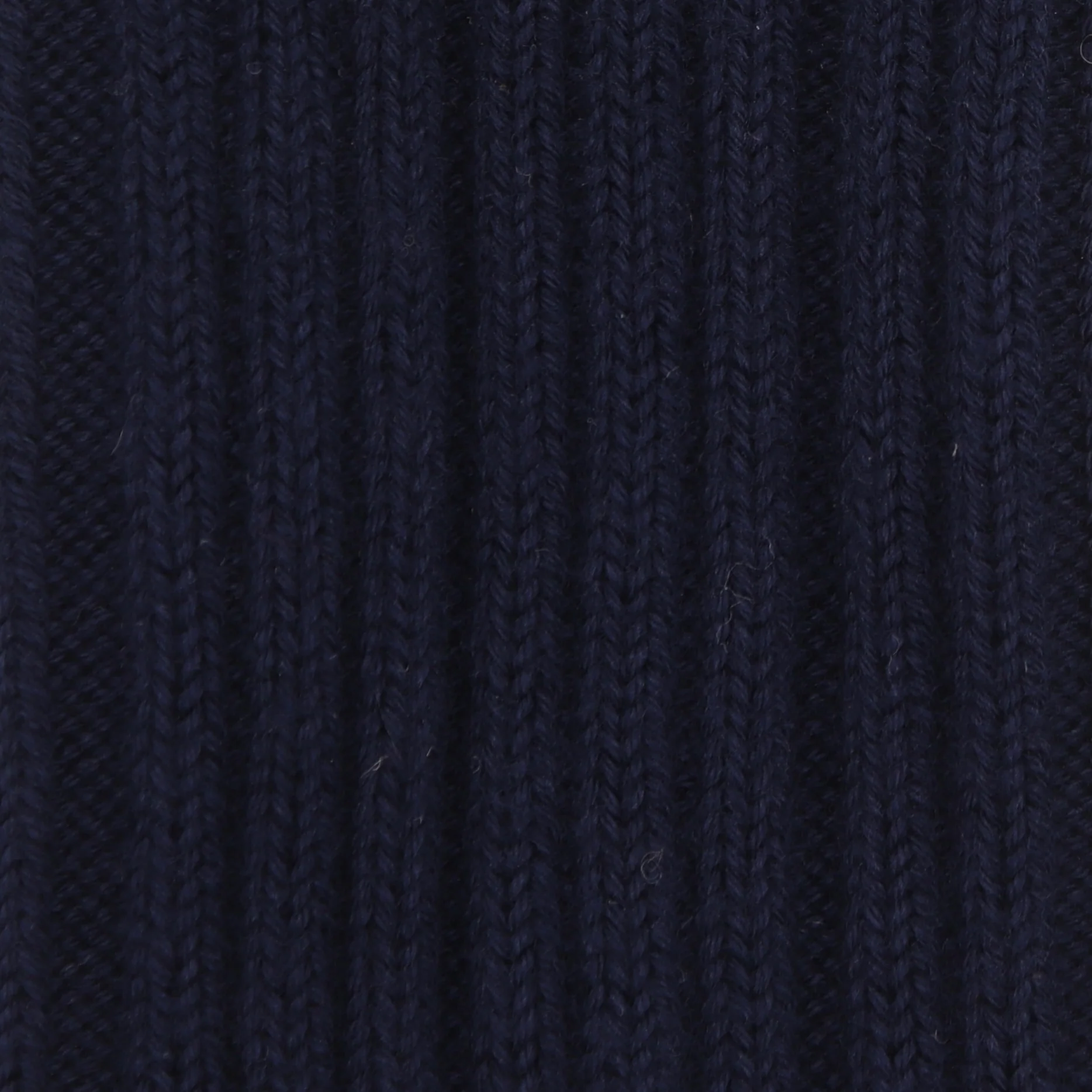 Ribbed Cotton Socks in Navy - Image 3