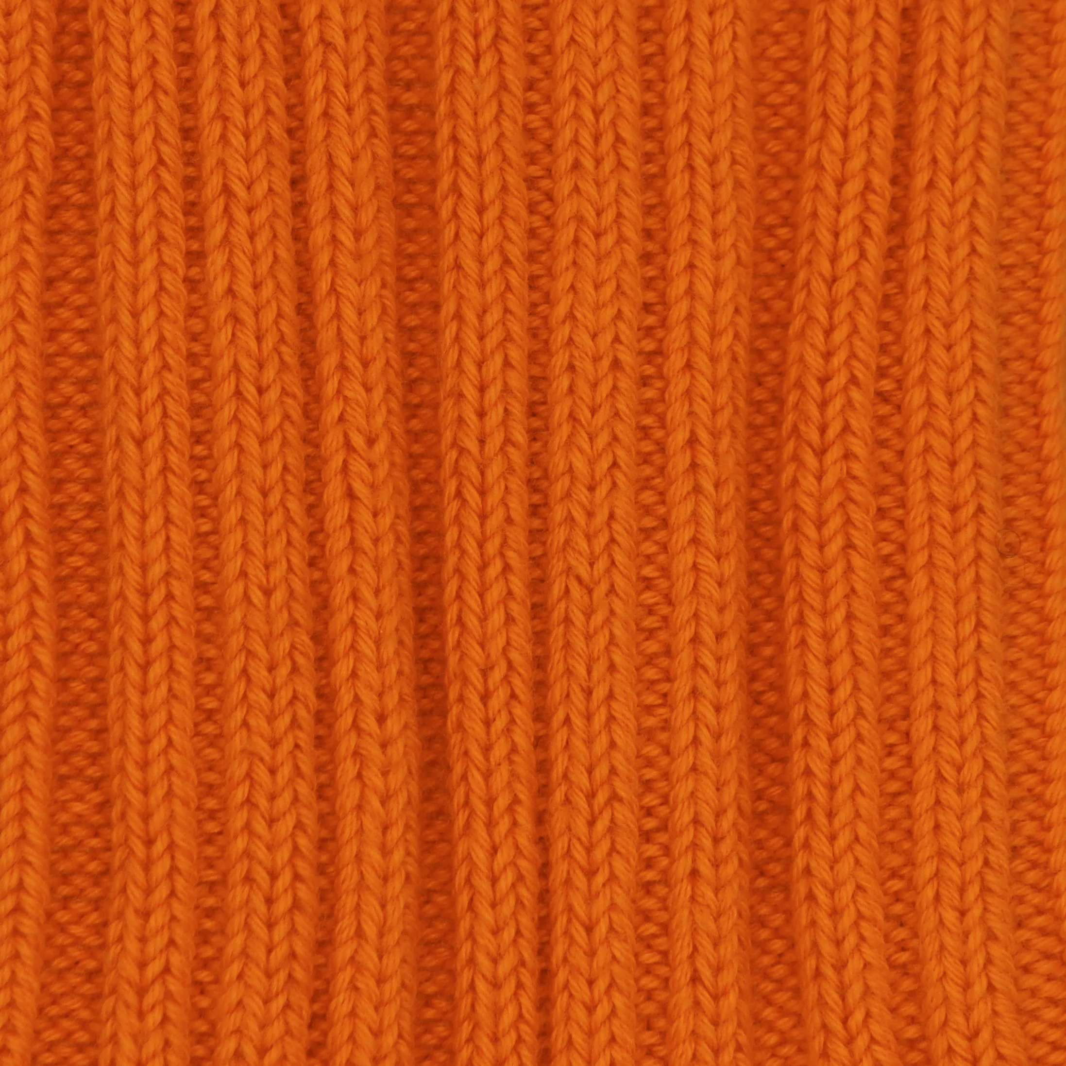 Ribbed Cotton Socks in Orange - Image 3