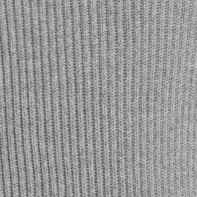 Ribbed Cashmere Blend Sweater In Grey - Image 4