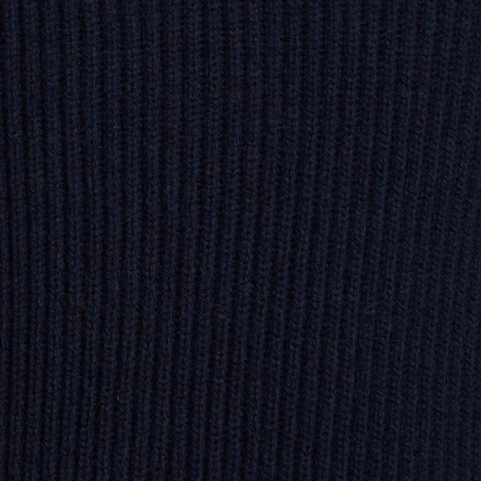 Ribbed Cashmere Blend Sweater In Navy - Image 4