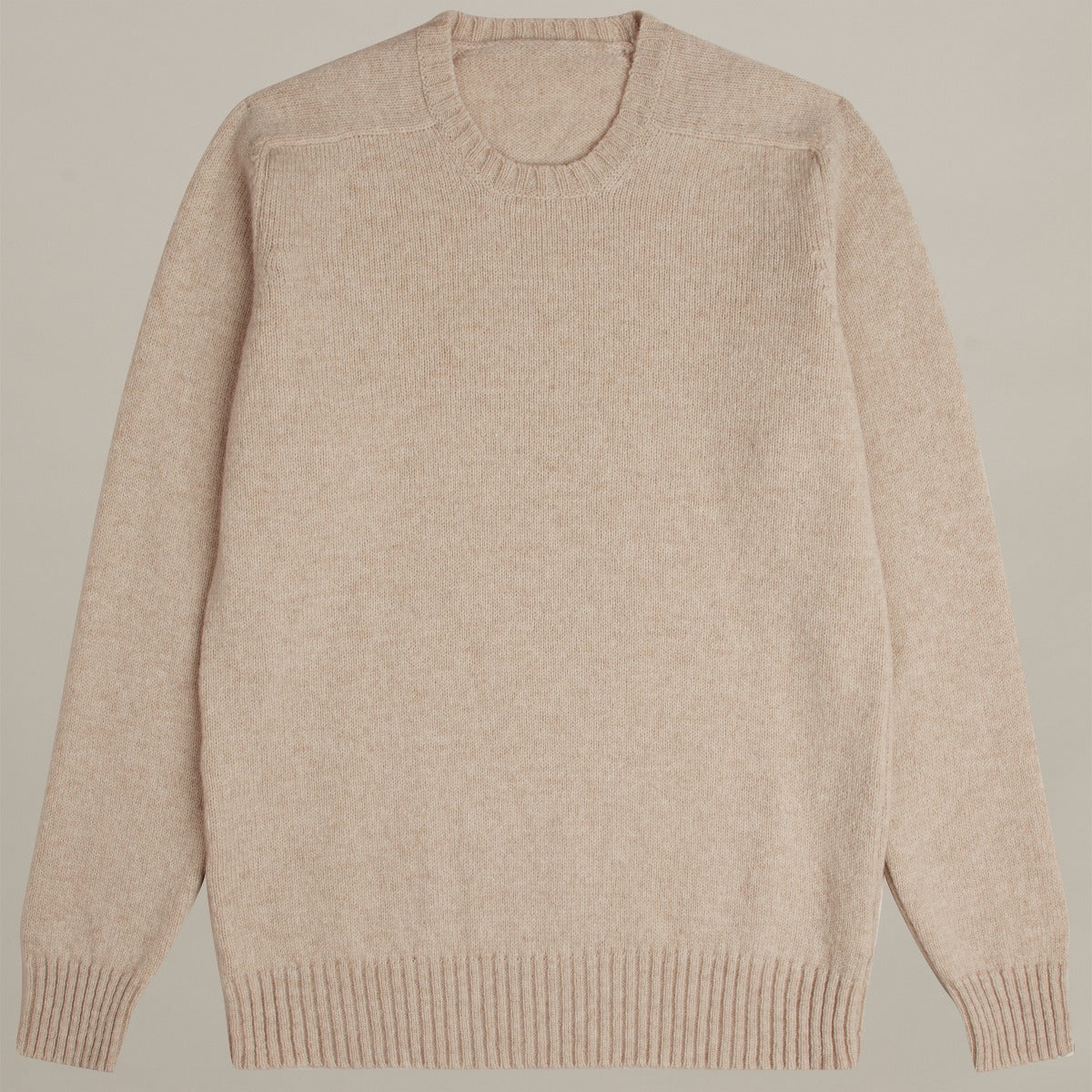 Shetland Sweater In Almond - Image 3