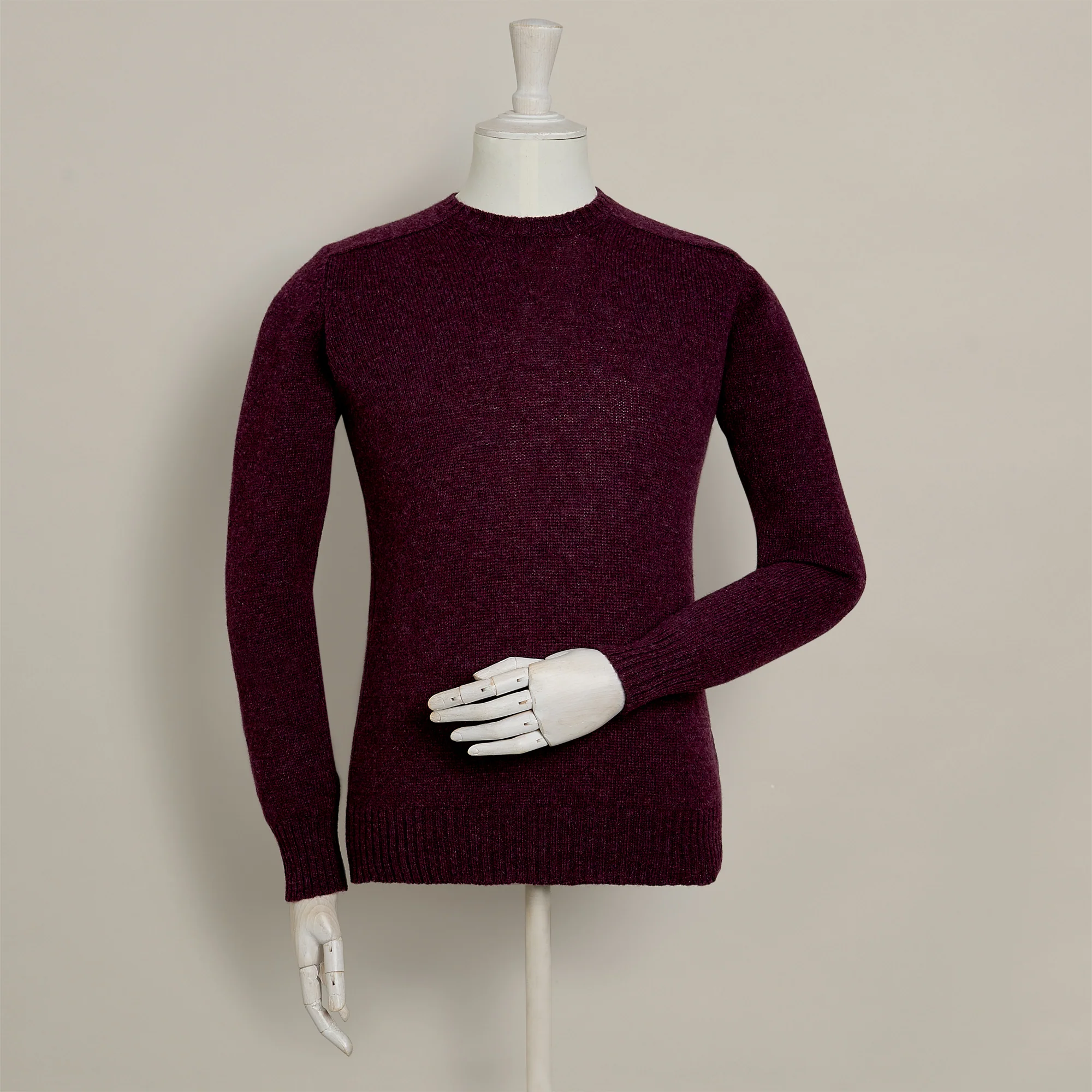 Shetland Sweater In Berry