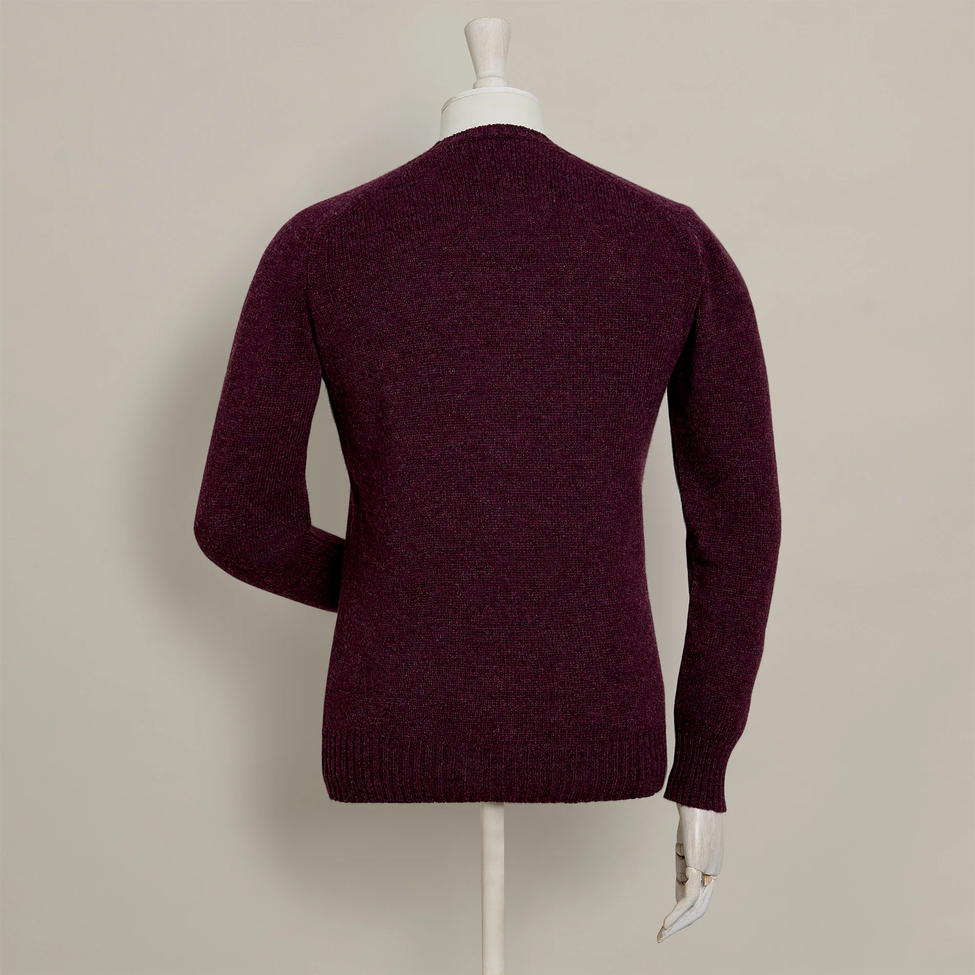 Shetland Sweater In Berry - Image 3