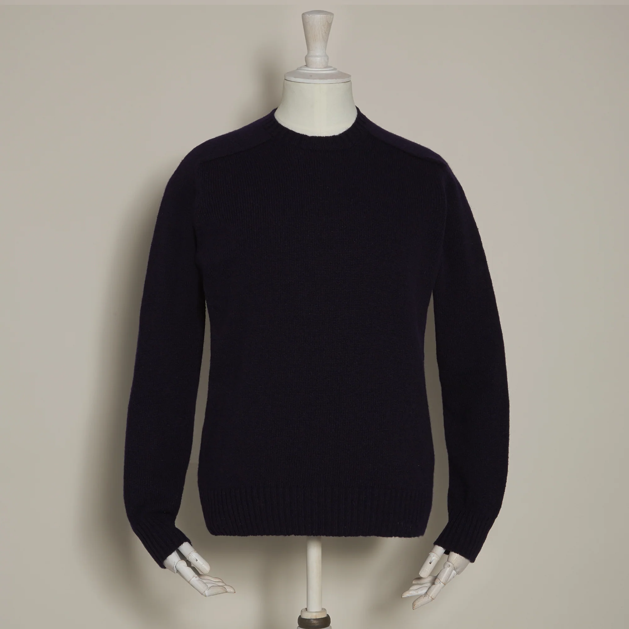 Shetland Sweater In Dark Navy