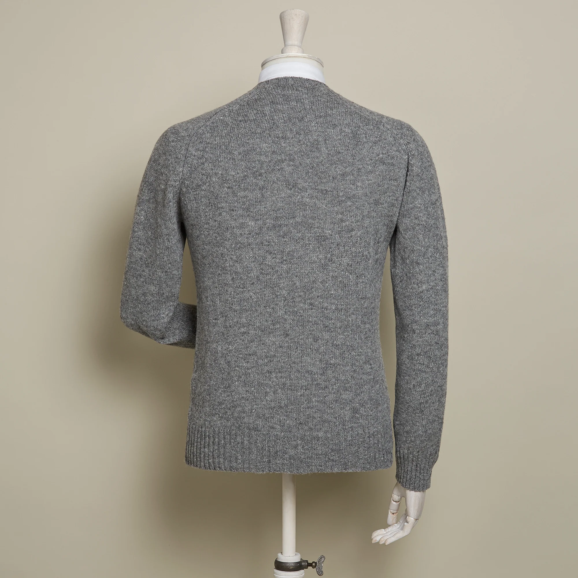 Shetland Sweater In Flannel - Image 3