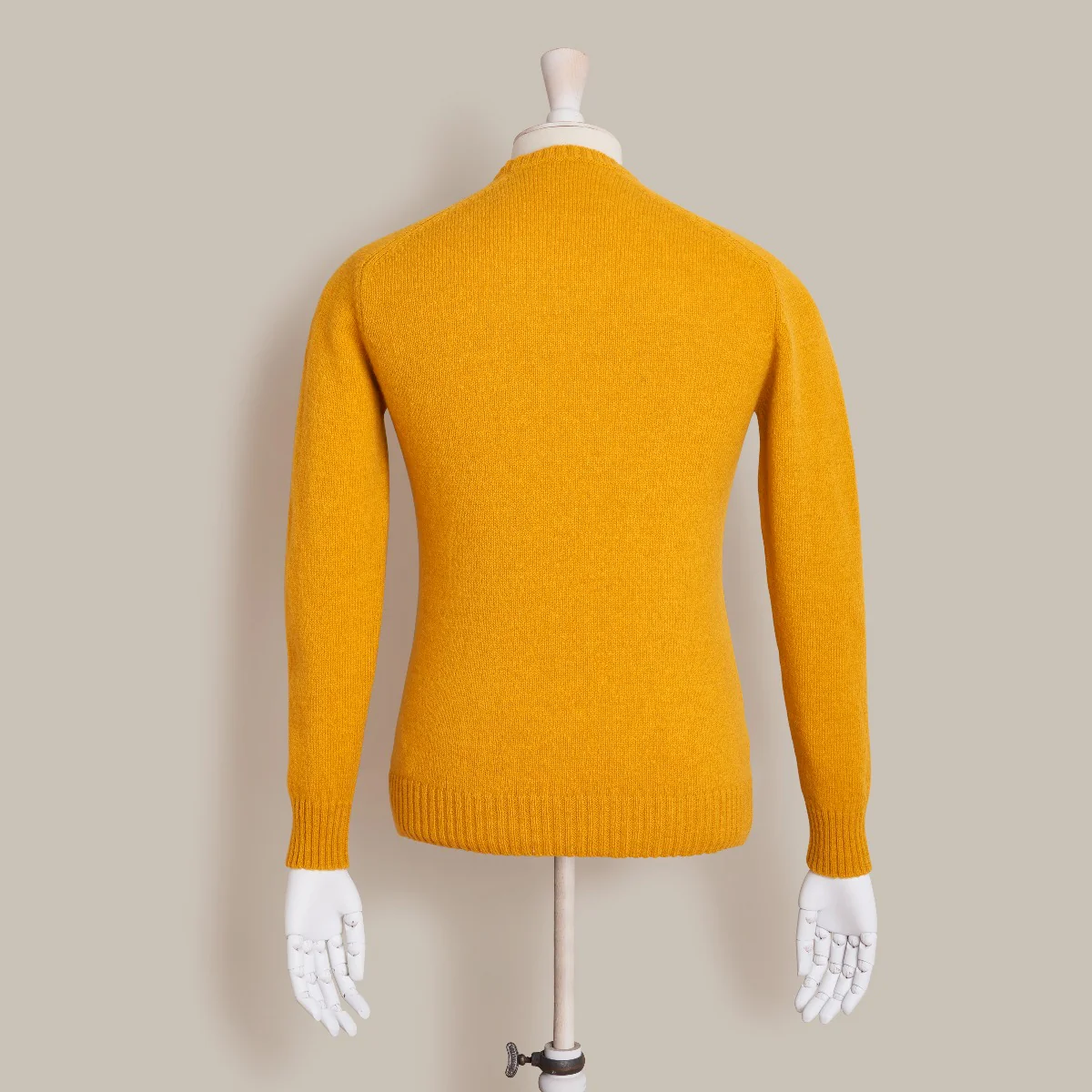 Shetland Sweater In Gold - Image 2
