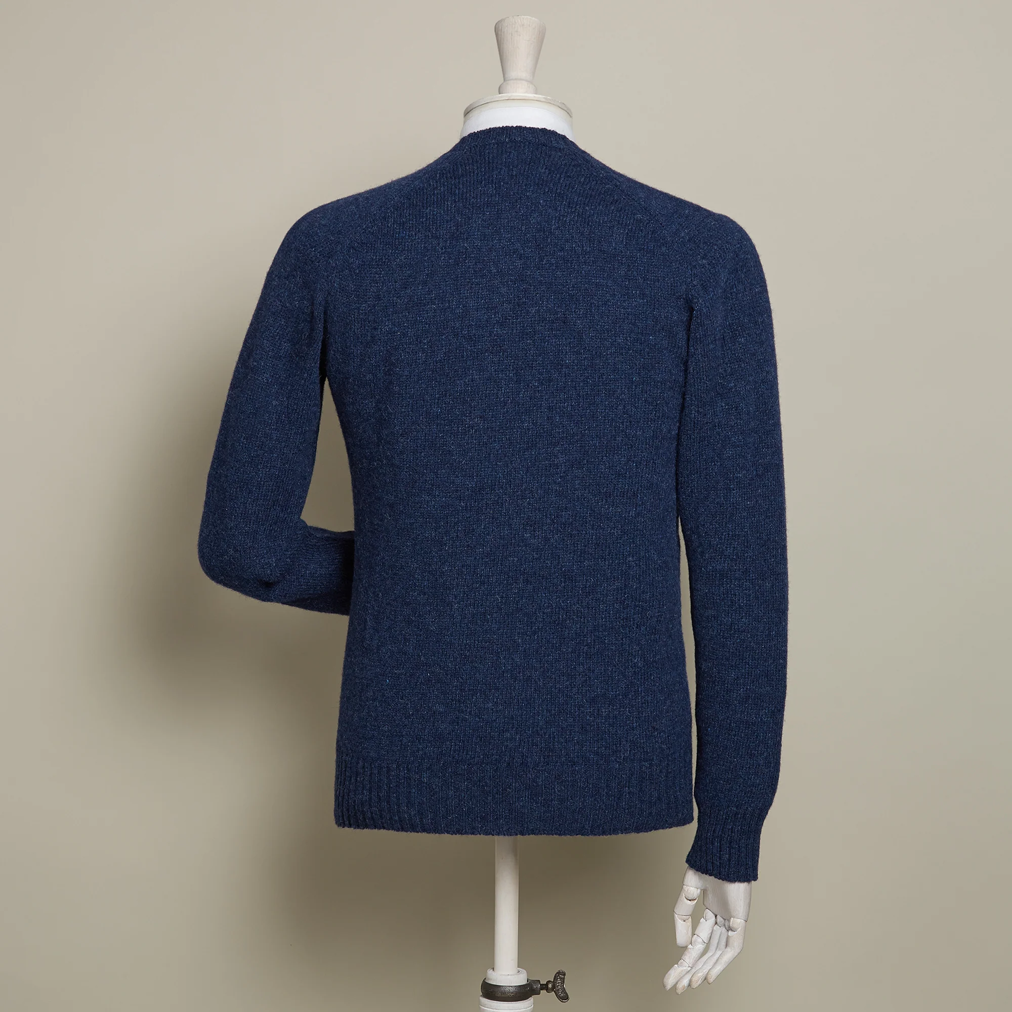 Shetland Sweater In Indigo - Image 3