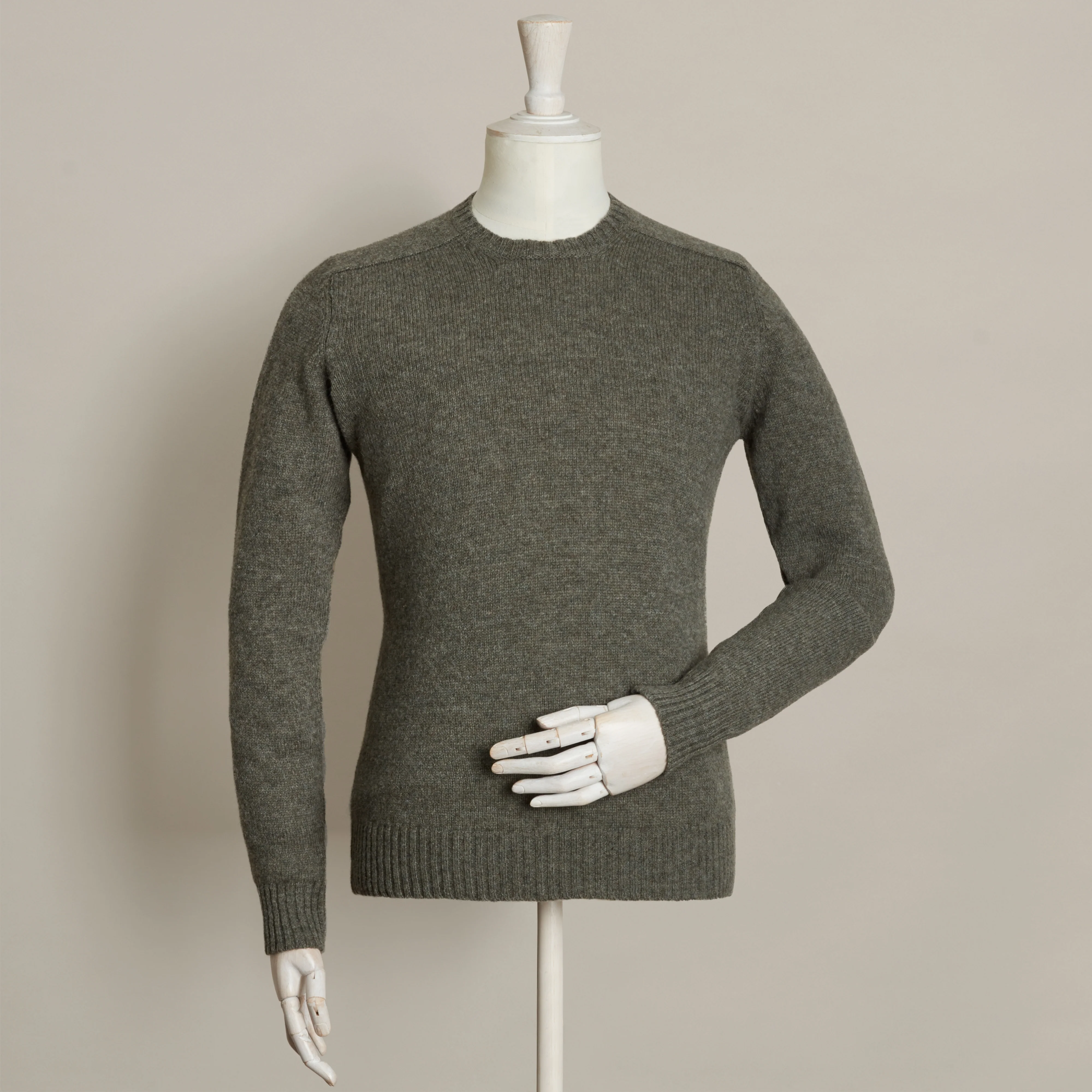 Shetland Sweater In Lichen