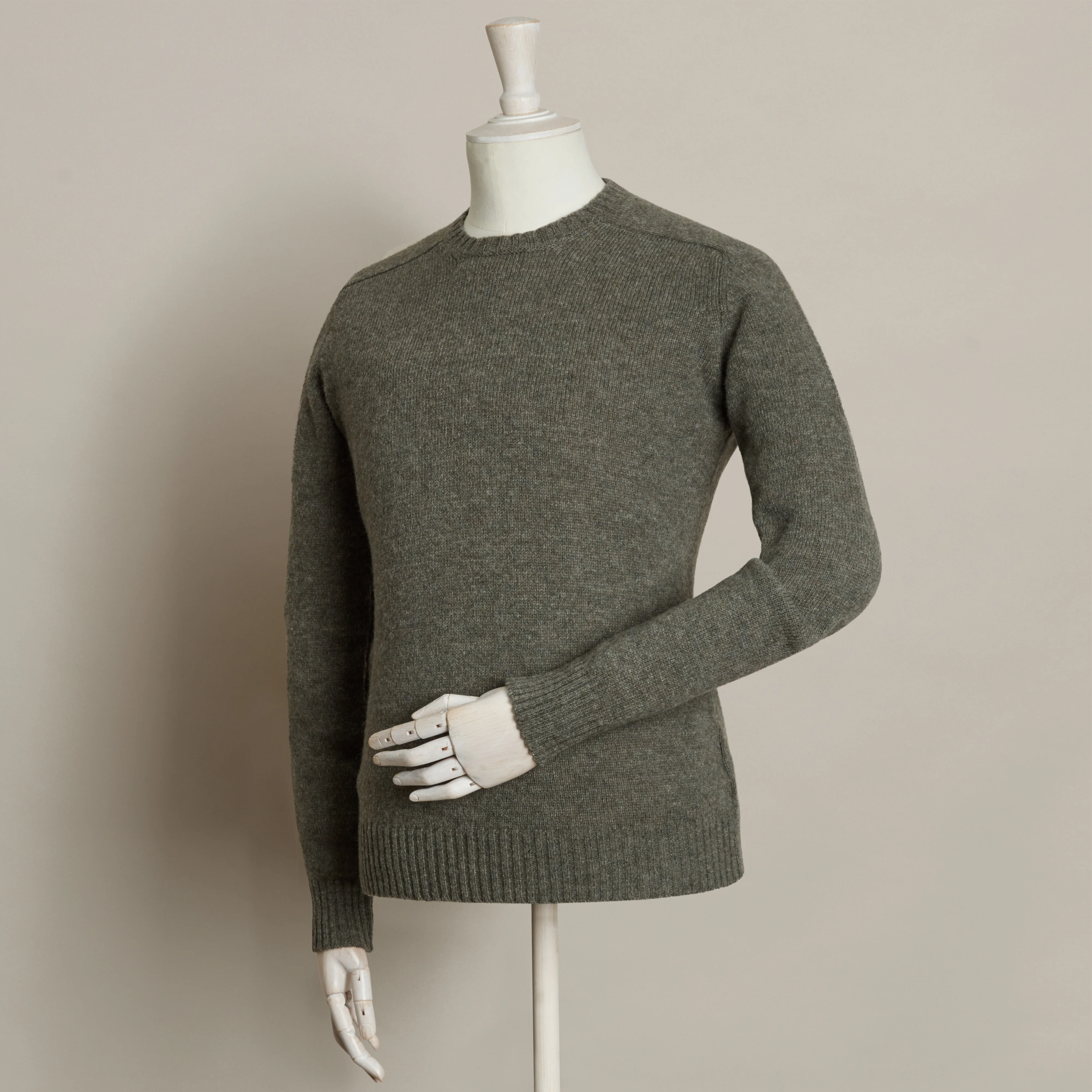 Shetland Sweater In Lichen - Image 2