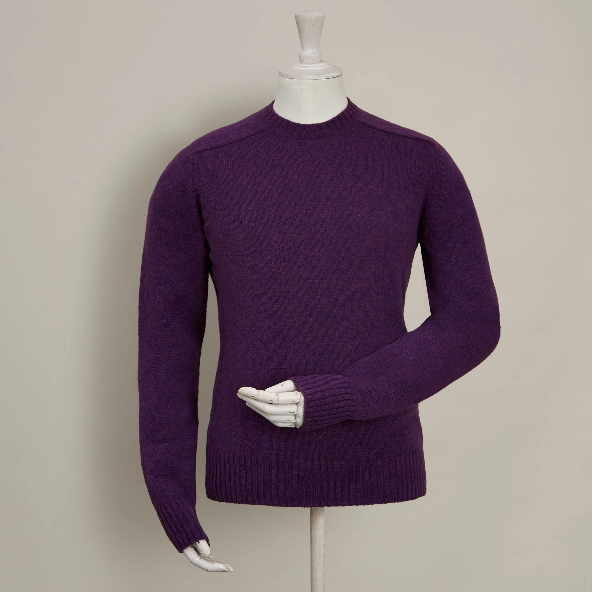 Shetland Sweater In Purple
