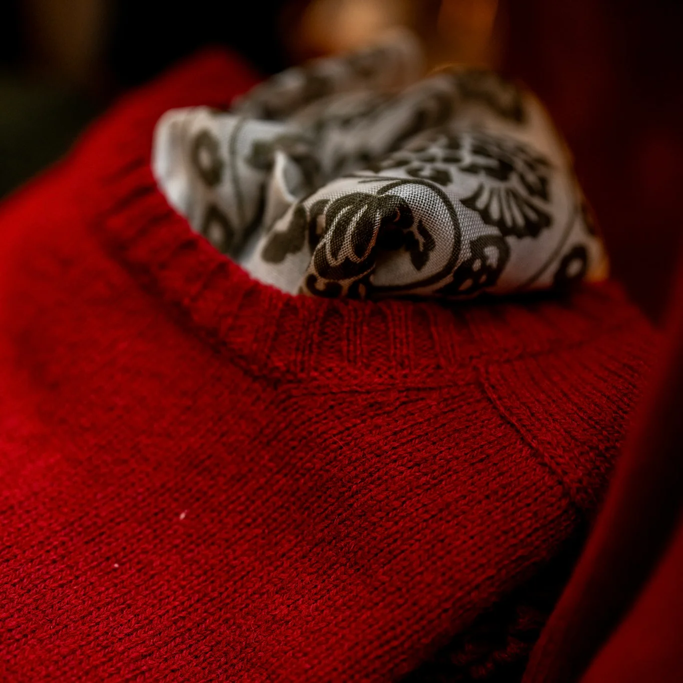 Shetland Sweater In Red - Image 3