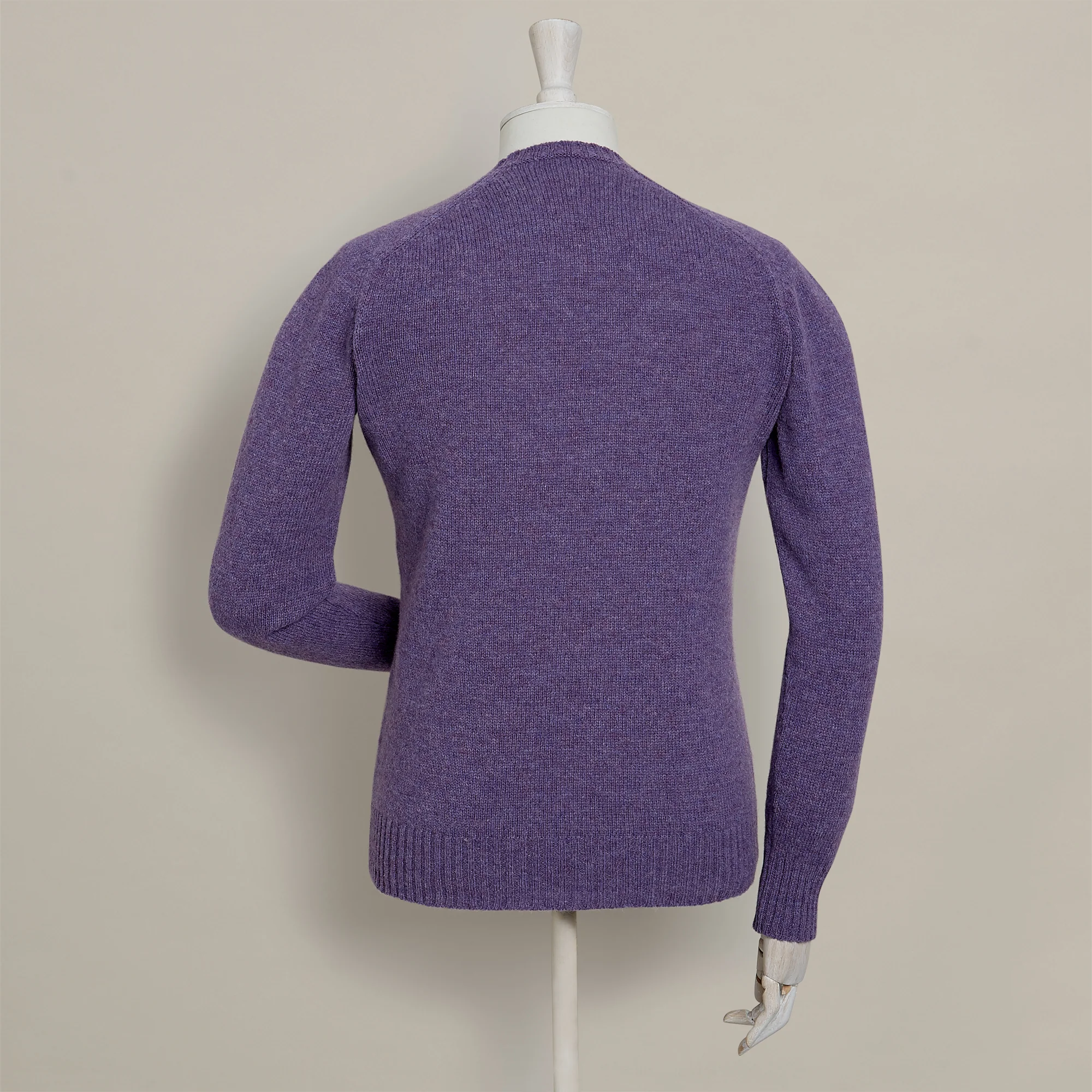 Shetland Sweater In Thistle - Image 3