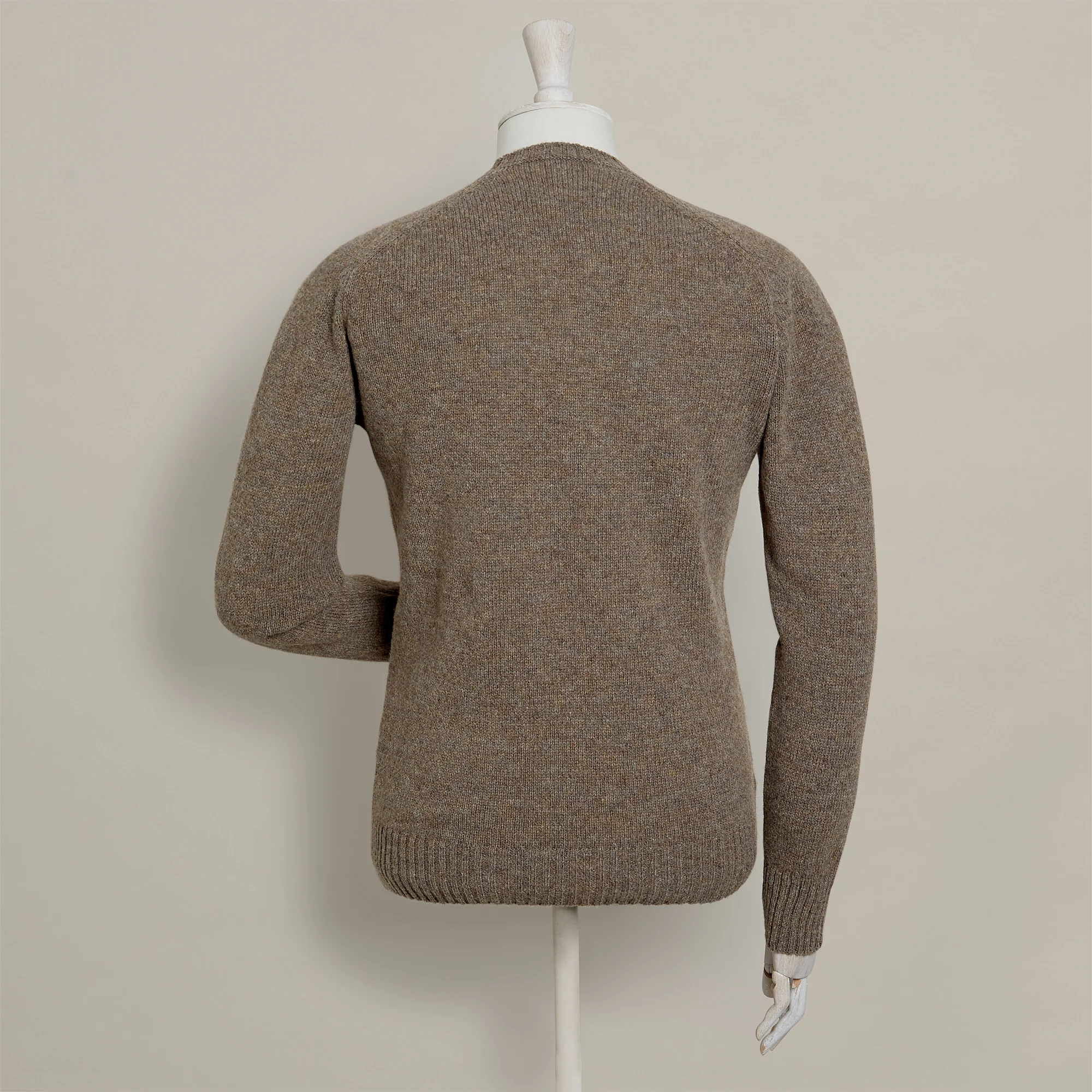 Shetland Sweater In Truffle - Image 3